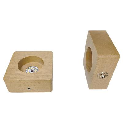 无线使用实木发光底座小夜灯台灯