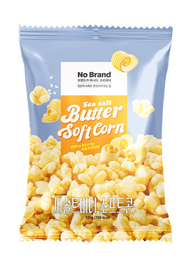 nobrand诺倍得韩国进口海盐黄油味玉米卷爆米花120g*1包膨化零食