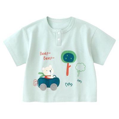 宝宝夏装儿童上衣男童短袖t恤