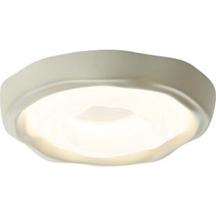 箭牌卧室灯吸顶灯简约现代法式奶油风灯具曲奇主室卧灯护眼客厅灯