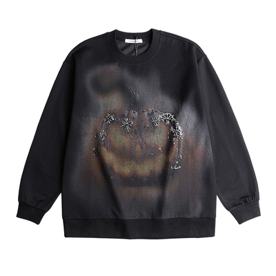 美式复古重磅卫衣男款春秋季