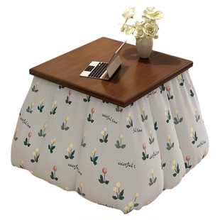 可折叠烤火桌子家用2025新款烤火架正方形简易餐桌茶几一体取暖桌