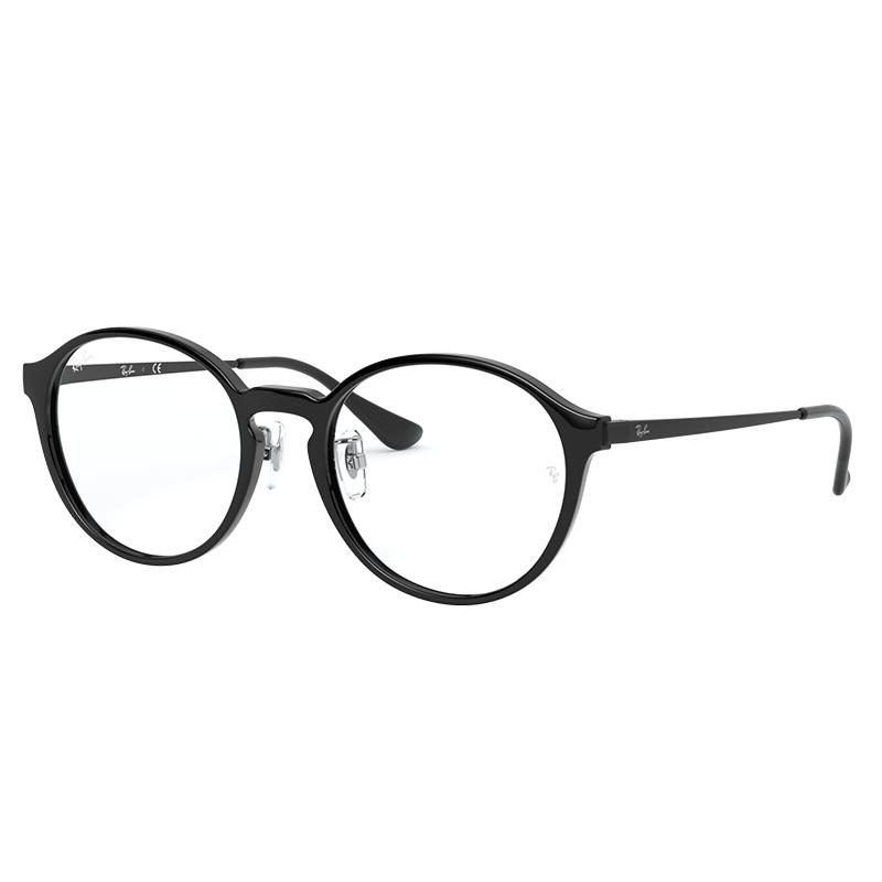 RayBan雷朋光学眼镜架全框注塑潘托斯形黑框男女近视镜框0RX7178D