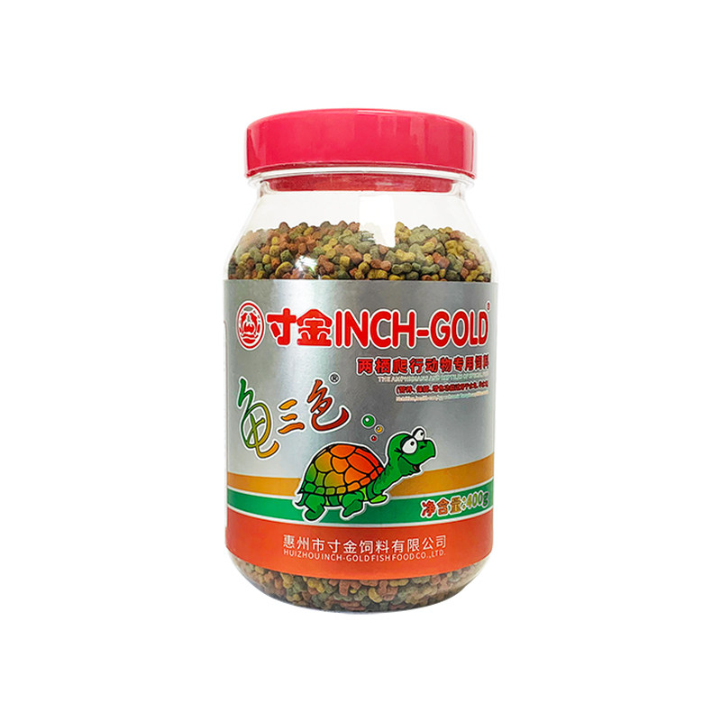 寸金龟粮水龟半水龟增色三色龟料黄缘巴西草龟龟食乌龟功能型饲料