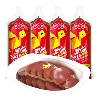 曹府记火锅鸭血4袋装嫩滑爽口