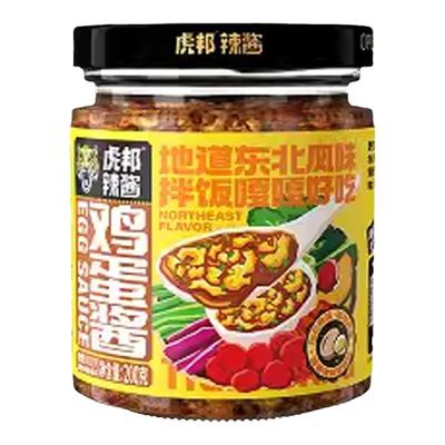 虎邦炒鸡蛋酱200g东北农家风味鲜椒黄豆大酱蘸拌面菜饭包下饭调味