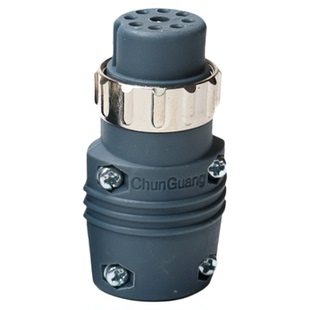 二保焊机气保焊枪送丝机春光6芯7芯航空尼龙插头插座连接器连座头