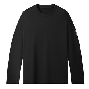 拇指白小T春秋季速干长袖T恤防紫外线UPF50+户外夜跑骑行体恤