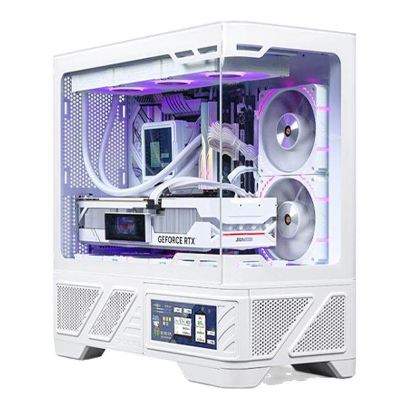 瓦尔基里VK03M机箱6.2寸触摸屏matx主板360水冷背插电脑带屏机箱