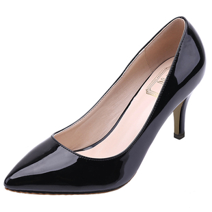 新款2023大码尖头女春鞋40裸色41高跟鞋细跟43小码31中跟32单鞋33