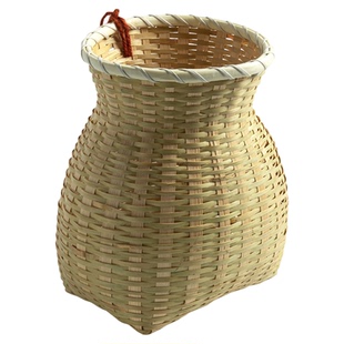 采茶竹篓小背篓竹编鱼篓竹制品装饰道具儿童舞蹈演出竹篮小竹筐