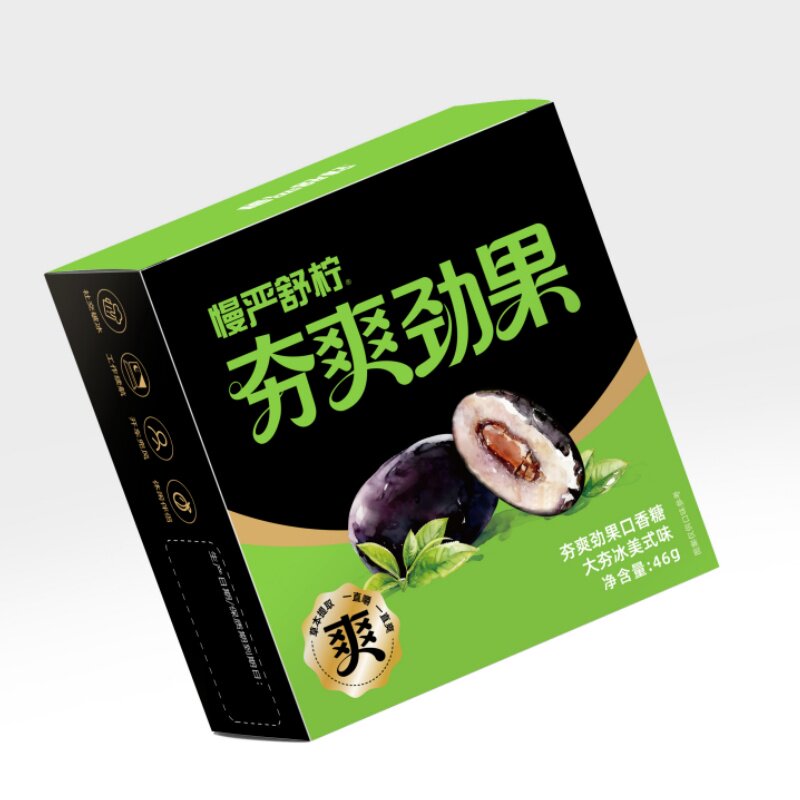 慢严舒柠夯爽劲果多种草本配方口香夹心糖咖啡提神薄荷槟清凉爽