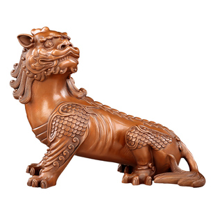 紫铜谛听摆件九华山谛听神兽地藏王菩萨坐骑独角兽铜像客厅装饰品