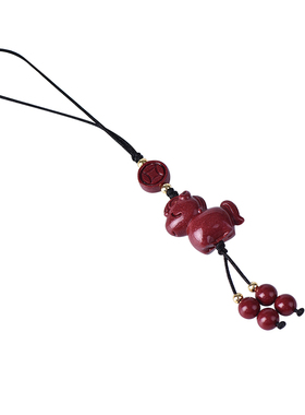 本命年朱砂小马手机挂件