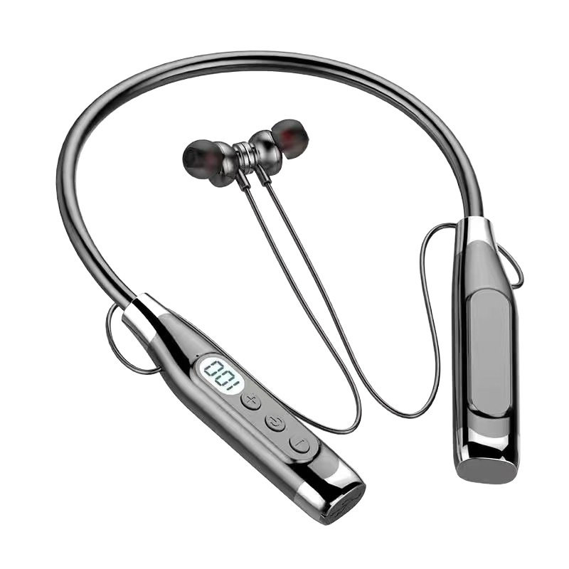 无线蓝牙耳机磁吸挂脖式入耳双耳颈挂立体声降噪超长续航待机防水