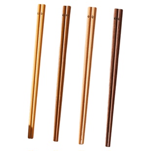 高档实木筷子家庭分人新款天然原木筷分餐家用专人专用鸡翅木筷子