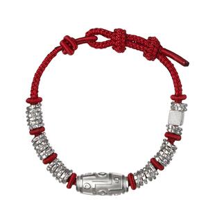 玺匠金铺《足银天珠》999足银手链 情人节礼物送女友