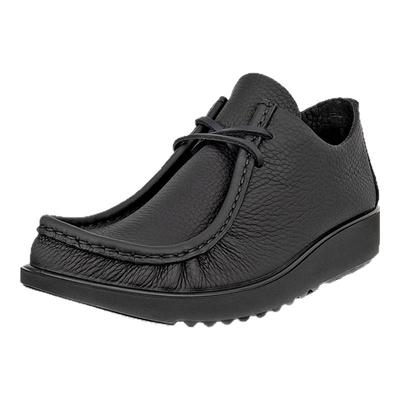 ECCO爱步时尚袋鼠鞋 男女同款真皮轻便一脚蹬休闲皮鞋 JOKE552504