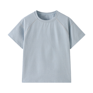 男女童短袖夏季薄款男童速干透气运动上衣女孩中大童百搭短袖T恤