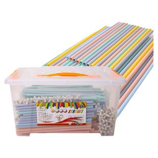 儿童益智拼装趣软吸管积木魔法聪明棒构建拼插diy幼儿园搭建玩具