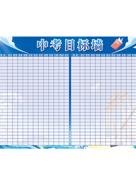 定制教室中考高考目标墙可擦写