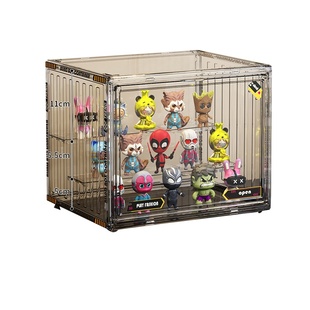 盲盒收纳展示架透明桌面星星人收纳盒子泡泡玛展示盒特手办展示柜