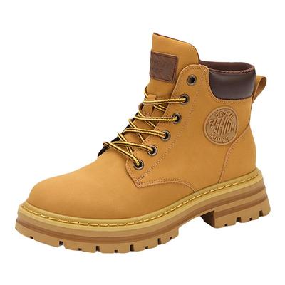 踢不烂大黄靴厚底马丁靴工装短靴