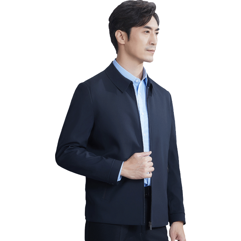 红都商务休闲翻领秋季夹克