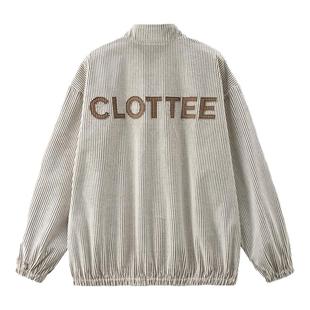 【CLOTTEE by CLOT】棉质灯芯绒半拉链夹克 正面版 盘扣中式