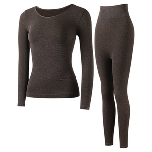 高个子加长版秋衣秋裤套装女士塑身美体显瘦保暖塑身衣羊毛打底衫