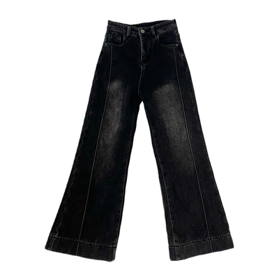 小小家小个子加绒加厚喇叭牛仔裤