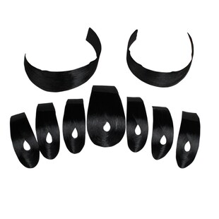 戏剧戏曲水鬓片子鬓角青衣花旦小姐包头用品仿真人发刘海高档贴片