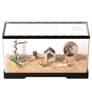 仓鼠笼子便宜大的亚克力全景透明金丝熊专用超大别墅大空间兔子笼