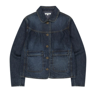 eihey诶嘿复古日系秋季新款水洗翻领牛仔外套百褶半身裙休闲长裤