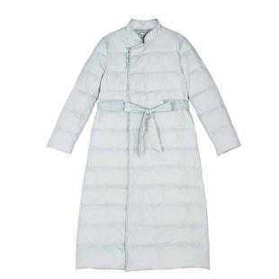 2025新款冬中国风复古轻薄中式盘扣羽绒服女长款过膝唐装旗袍外套