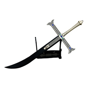 海贼王动漫周边鹰眼无上大快刀十二工之一黑刀夜金属模型摆件玩具