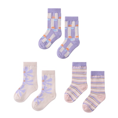 三双装papa春季儿童袜子干爽舒适