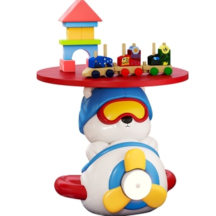 飞机小熊卡通床头柜小户型窄柜多巴胺卧室儿童房床边储物柜置物架