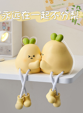 创意可爱吊脚娃娃桌面摆件家居装饰品客厅电视柜书桌置物架小玩偶