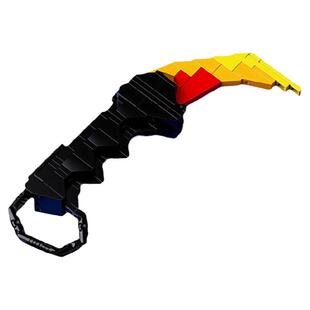 积木蝴蝶刀枪CSGO和平精英使命召唤CF武器模型手雷拼装男孩玩具