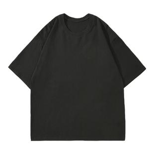 GOGOSOON短袖T恤男240g新款夏季纯白色简约基础款半袖宽松圆领潮Q