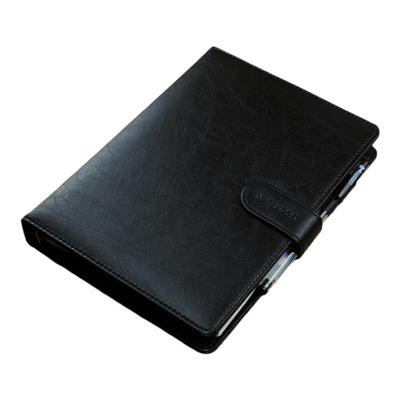 办公笔记本皮面磁扣定制活页夹