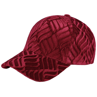 灯芯绒帽子女2025新款春季时尚洋气好看棒球帽秋冬中年妈妈鸭舌帽