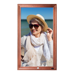 柯达KODAK大尺寸电子数码相册高清播放器多功能数码相框智能家用32英寸艺术画屏画框类纸屏护眼挂屏实木外框