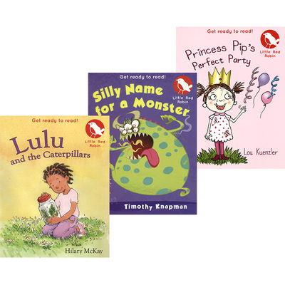 Little Red Robin Get ready to read 学乐小红知更鸟系列 3册套装 全彩桥梁书 情节精彩 提高阅读水平 青少年课外读物 英文原版