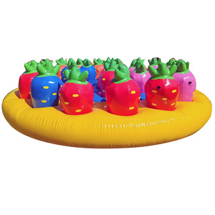 趣味运动会道具充气拔萝卜出类拔萃户外团建拓展活动年会游戏道具