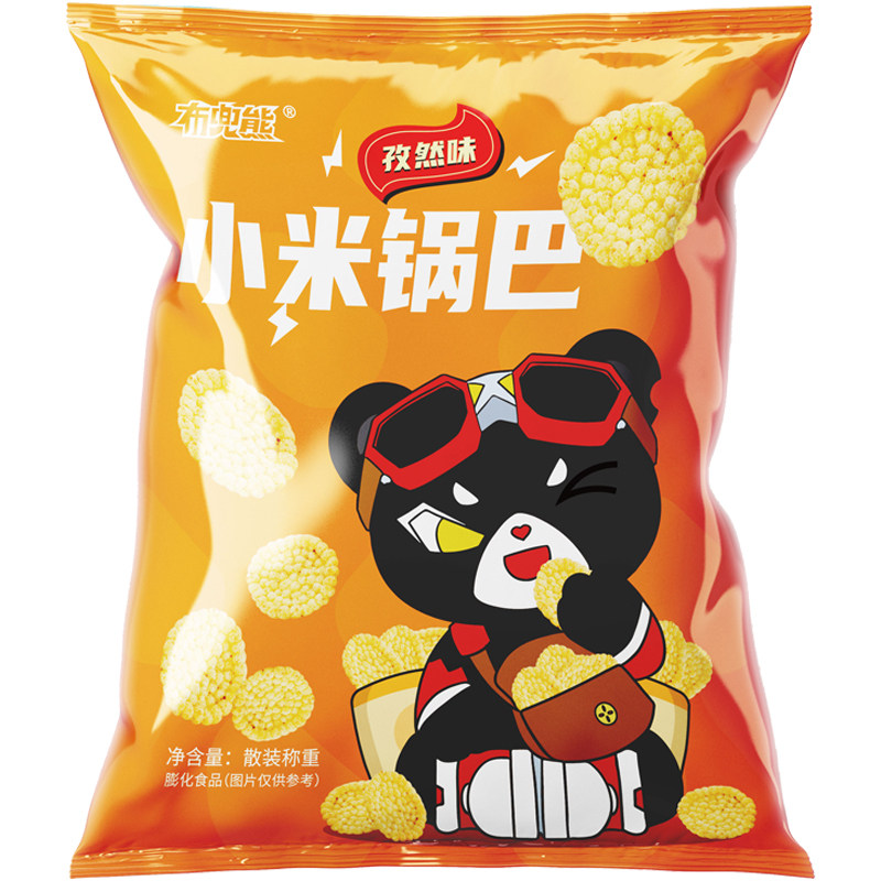 【布兜熊】火锅等位小吃网红办公小米锅巴脆角小麻花休闲零食小吃