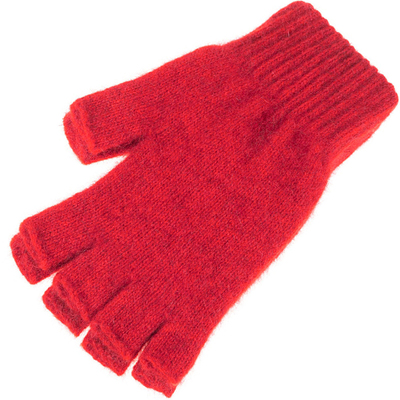 新西兰品牌露指半指羊毛针织手套