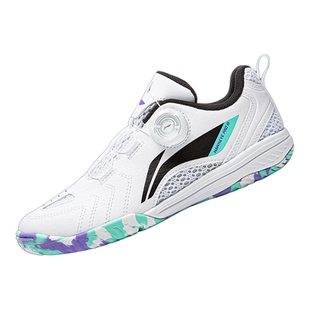 李宁儿童乒乓球鞋男童女童专业比赛训练鞋纽扣旋钮运动鞋2026新款