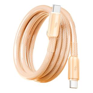 塔菲克冰透编织快充数据线适用苹果16充电线iPhone15ProMax14手机13快充双typec车载平板typec转lighting